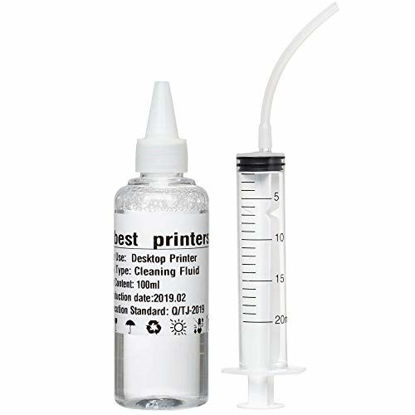 Picture of Printhead Cleaning Kit - HP, Epson,Canon, Brother & Lexmark - Large High Efficiency 20ml Premium Syringe - 10oz 100ml (Best Printers Certified)