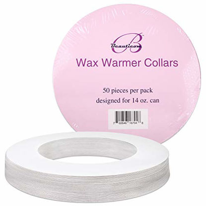 Picture of Beauticom (100 Pieces) Wax Warmer Universal Protective Collars Ring for 14oz Wax Can