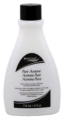 Picture of Super Nail 4 Ounce Pure Acetone Polish Remover (Clear) (118ml) (3 Pack)