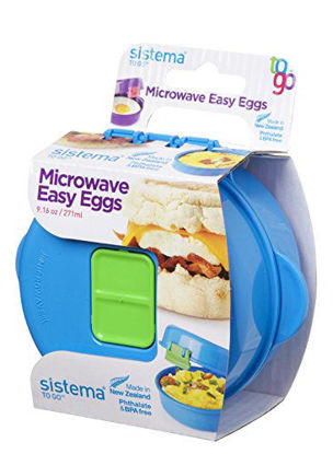Picture of Sistema Easy Eggs to Go Microwave Egg Cooker, Random Colour