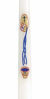 Picture of Catholic Baptism Church Taper Candle, 10 Inch