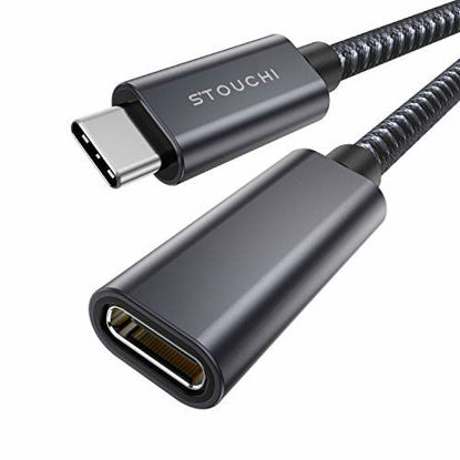 Picture of USB C Extension Cable 6FTStouchi New Version USB Type C 3.2 Male to Female Fast Charging & Audio Data Transfer Cable for iPad Pro, M1 MacBook Mac Mini/Pro,Dell XPS,Wireless Charger
