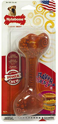Picture of Nylabone Flavor Frenzy Power Chew Dog Toy Bacon, Egg & Cheese Flavor Large/Giant - Up to 50 lbs.