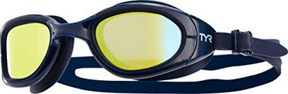Picture of TYR Special Ops 2.0 Polarized Goggles, Gold/Navy, One Size