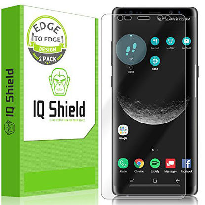 Picture of IQ Shield Screen Protector Compatible with Samsung Galaxy Note 8 (2-Pack)(Maximum Coverage, Edge to Edge) LiquidSkin Anti-Bubble Clear Film