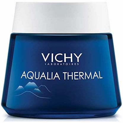Picture of Vichy Aqualia Thermal Night Spa Cream and Face Mask with Hyaluronic Acid, Dermatologist Recommended to Replenish Skin with Hydration & Moisture, Paraben-Free
