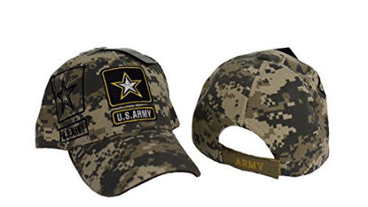 Picture of U.S Army Gold Star Shadow Cap camo Camoflauge US Army Licensed Hat Cap601sc 4-03-C