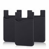 Picture of Adhesive Phone Wallet, Pofesun [3 Pack] Ultra Thin Stick-on Silicone Credit Card Holder Sticker Adhesive Cell Phone Wallet Compatible for iPhone, Samsung, Most Android Smart Phones.(Black)