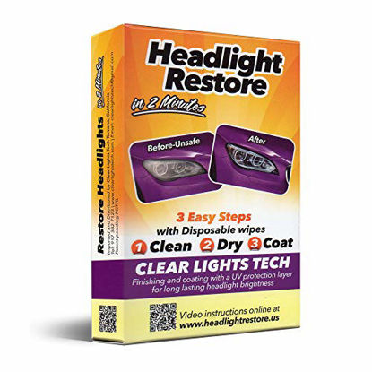 Picture of CLT Headlight Restoration Kit, Headlight Lens Cleaning Wipes
