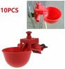 Picture of Hypeety Automatic Water Drinking Cups Bird Coop Feed Poultry Chicken Fowl Drinker Water Drinking Cups Fowl Drinker 10Pcs