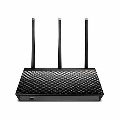 Picture of ASUS AC1750 WiFi Gaming Router (RT-AC66U B1) - Dual Band Gigabit Wireless Internet Router, Gaming & Streaming, AiMesh Compatible, Free Lifetime Internet Security, Adaptive QoS, Parental Control