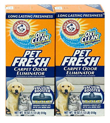 Picture of Arm & Hammer Pet Fresh Carpet Odor Eliminator Plus Oxi Clean Dirt Fighters, 18 oz,(PACK OF 2)