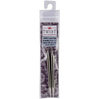 Picture of ChiaoGoo Needle Tips 4 inch (10cm) for Twist Red Lace Interchangeable Set Size US 2.5 (3mm) 7504-2.5