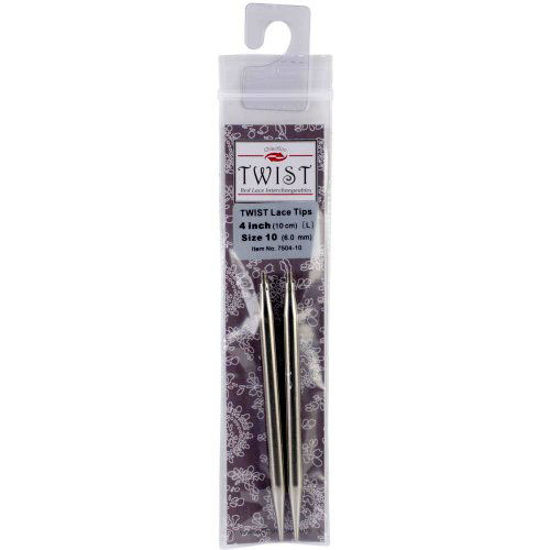 Picture of ChiaoGoo Needle Tips 4 inch (10cm) for Twist Red Lace Interchangeable Set Size US 2.5 (3mm) 7504-2.5