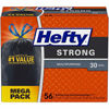 Picture of Hefty Strong Large Trash Bags, 30 Gal, Black, 56Ct