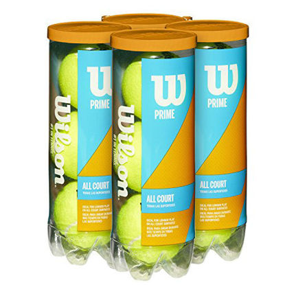 Picture of Wilson Prime All Court Tennis Ball - 4 Can Pack