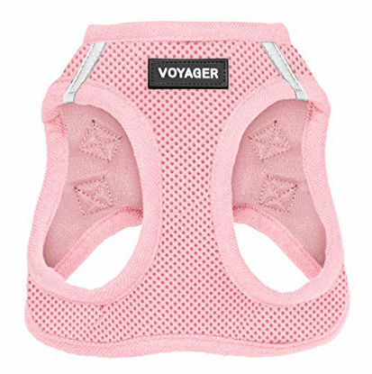 Picture of Best Pet Supplies Voyager Step-in Air Dog Harness - All Weather Mesh, Step in Vest Harness for Small and Medium Dogs Pink (Matching Trim), XS (Chest: 13-14.5") (207T-PKW-XS)