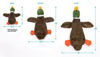 Picture of Best Pet Supplies 2-in-1 Fun Skin Stuffless Dog Squeaky Toy Wild Duck & Alligator, Small