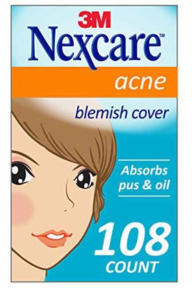 Picture of Nexcare Acne Cover, Invisible, Drug Free, Clear, 108 Count