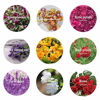 Picture of 9 Bags Natural Dried Flowers Kit, Natural Dried Herbs with 2 Mesh Drawstring Bag for Soap,Candle,Resin Jewelry Making,Bath,Nail - Rose Petals,Rosebuds,Lilium,Jasmine,Don't Forget Me and More