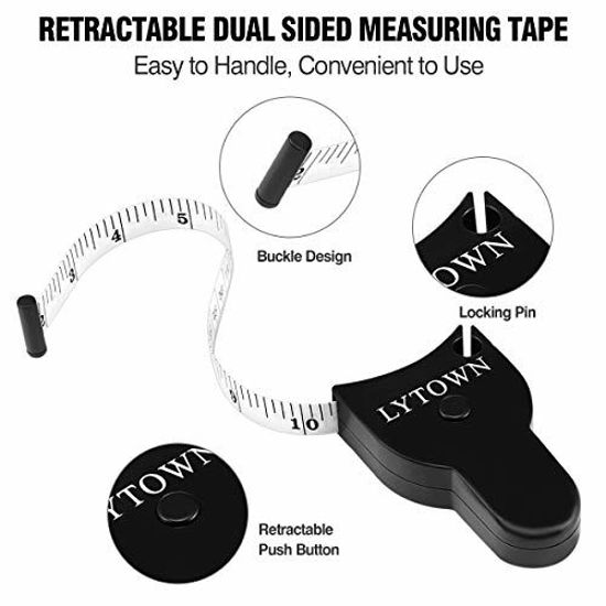 GetUSCart Tape Measure Body Measuring Tape 60inch (150cm), Lock Pin