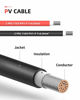Picture of BougeRV 6 Feet 10AWG Solar Extension Cable with Female and Male Connector with Extra Free Pair of Connectors Solar Panel Adaptor Kit Tool (6FT Red + 6FT Black)