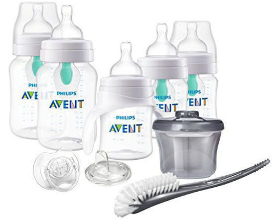 Picture of Philips Avent Anti-Colic Baby Bottle with AirFree Vent Beginner Gift Set Clear, SCD394/02