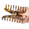 Picture of Big Claw Hair Clips 3.8 Inch Tortoise Banana Hair Clips for Women Girls Thin Hair French Design Celluloid Leopard Print Strong Hold Hair Clips for Thick Hair , 2 Color Available (2 Packs)