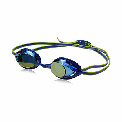 Picture of Speedo Unisex-Child Swim Goggles Vanquisher 2.0 Junior Mirrored Blue, One Size