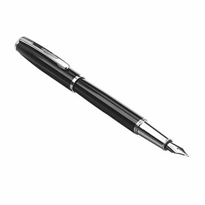 Picture of Amazon Basics Refillable Fountain Pen - Medium Point, Black Ink