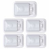 Picture of Leisure LED 5 Pack 12V RV Ceiling Dome Light RV Interior Lighting for Trailer Camper with Switch, Single Dome Frosted Lens 300LM (Frosted Lens Natural White 4000-4500K, 5-Pack)