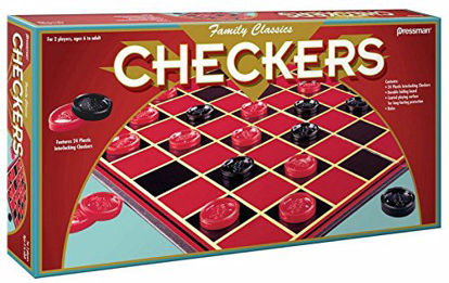 Picture of Pressman Family Classics Checkers -- with Folding Board and Interlocking Checkers