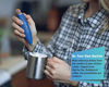 Picture of Elementi Milk Frother Handheld Electric Matcha Whisk, Handheld Milk Frother Electric Stirrer and Handheld Coffee Frother Mini Blender, Hand Frother Drink Mixer, Frappe Maker, Latte Machine Milk Foamer