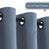 Picture of H.Versailtex Blackout Thermal Insulated Room Darkening Winow Treatment Extra Long Curtains / Drapes,Grommet Panels (Set of 2,52 by 108 - Inch,Stone Blue)