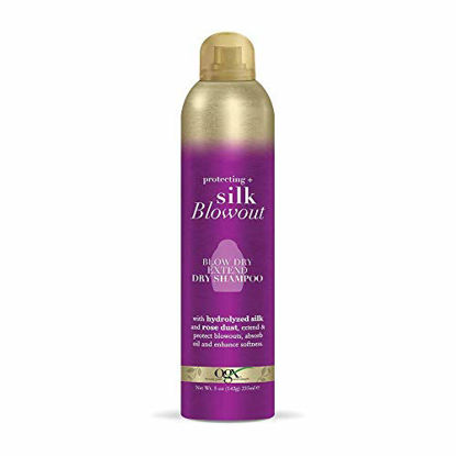 Picture of OGX Blow Dry Extend Dry Shampoo, Protecting + Silk Blowout, Purple, 5.0 Ounce