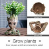 Picture of B-Best Guardians of The Galaxy Baby Groot Pencil Holder Pen Pot Desk or Flower Pot with Drainage Hole Cute Planter Perfect for a Tiny Succulents Plants 6"