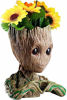 Picture of B-Best Guardians of The Galaxy Baby Groot Pencil Holder Pen Pot Desk or Flower Pot with Drainage Hole Cute Planter Perfect for a Tiny Succulents Plants 6"