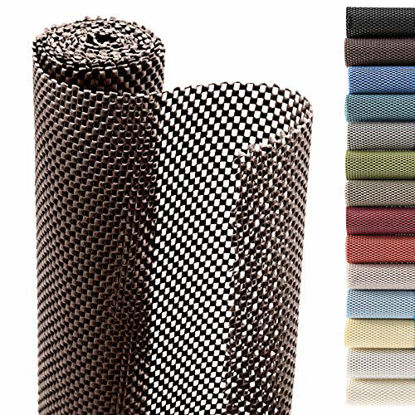 Picture of Smart Design Shelf Liner Premium Grip - (18 Inch x 8 Feet) - Drawer Cabinet Non Adhesive - Home & Kitchen [Coffee Bean]