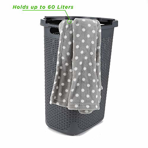 GetUSCart Mind Reader Basket Laundry Hamper with Cutout Handles