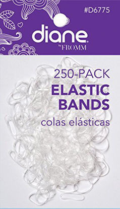 Picture of Diane D6775 Elastic Bands, Clear, 250 Count