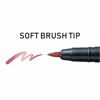 Picture of Kuretake ZIG FUDEBIYORI Metallic 6 colors set, perfect for lettering, illustration on dark papers, art, calligraphy, design, journaling, Archival quality, Odourless, Flexible brush tip