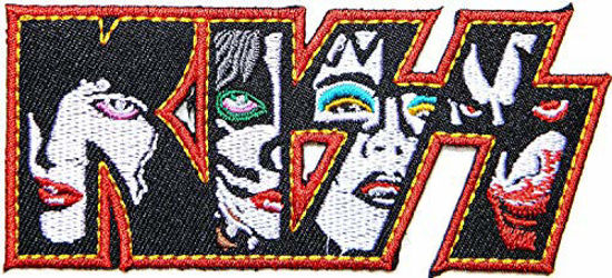 Picture of KISS Logo Skeleton Punk Rock Heavy Metal Music Band Jacket T shirt Patch Sew Iron on Embroidered Symbol Badge Cloth Sign Costume By Prinya Shop