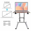 Picture of AxcessAbles DJLTS-01 Lightweight Folding DJ Laptop Stand (White)