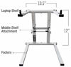 Picture of AxcessAbles DJLTS-01 Lightweight Folding DJ Laptop Stand (White)