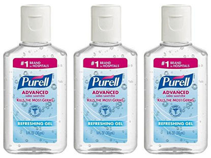 Picture of Purell Advanced Hand Sanitizer Refreshing Gel, 1 Fl Oz (3-Pack)