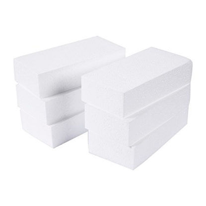 Picture of Foam Rectangle Blocks for Crafts (8 x 4 x 2 in, 6 Pack)