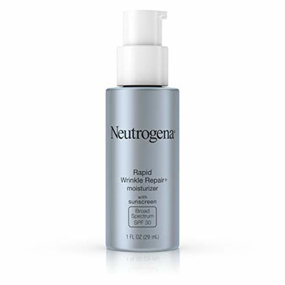 Picture of Neutrogena Rapid Wrinkle Repair Daily Retinol Anti-Wrinkle Moisturizer, Anti-Wrinkle Face & Neck Retinol Cream with Hyaluronic Acid, Retinol & Glycerin with SPF 30 Sunscreen, 1 fl. oz