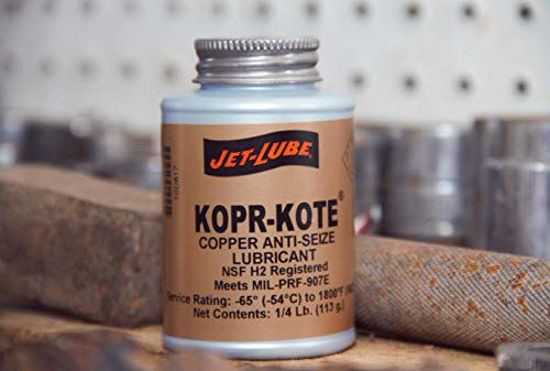 Jet-Lube Kopr-Kote Industrial Anti-Seize And Thread Lubricant, 12 Oz