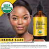 Picture of Jamaican Black Castor Oil USDA Certified Organic for Hair Growth and Skin Conditioning [2 PACK REGULAR]- 100% Cold-Pressed 4oz Bottles
