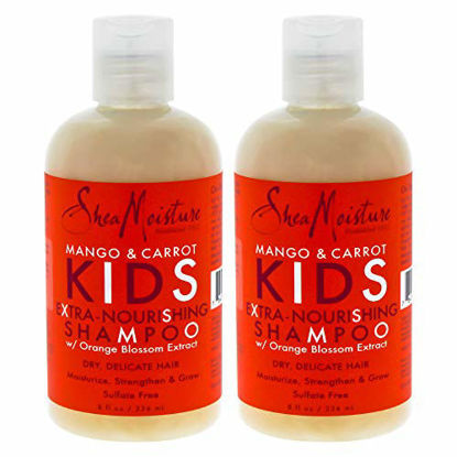 Picture of SHEA MOISTURE Mango & Carrot Kids Extra-nourishing Shampoo Pack Of 2, 8 Oz (K0000178)